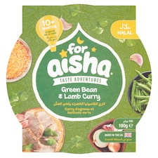 For Aisha Green Bean & Halal Lamb Curry 190G