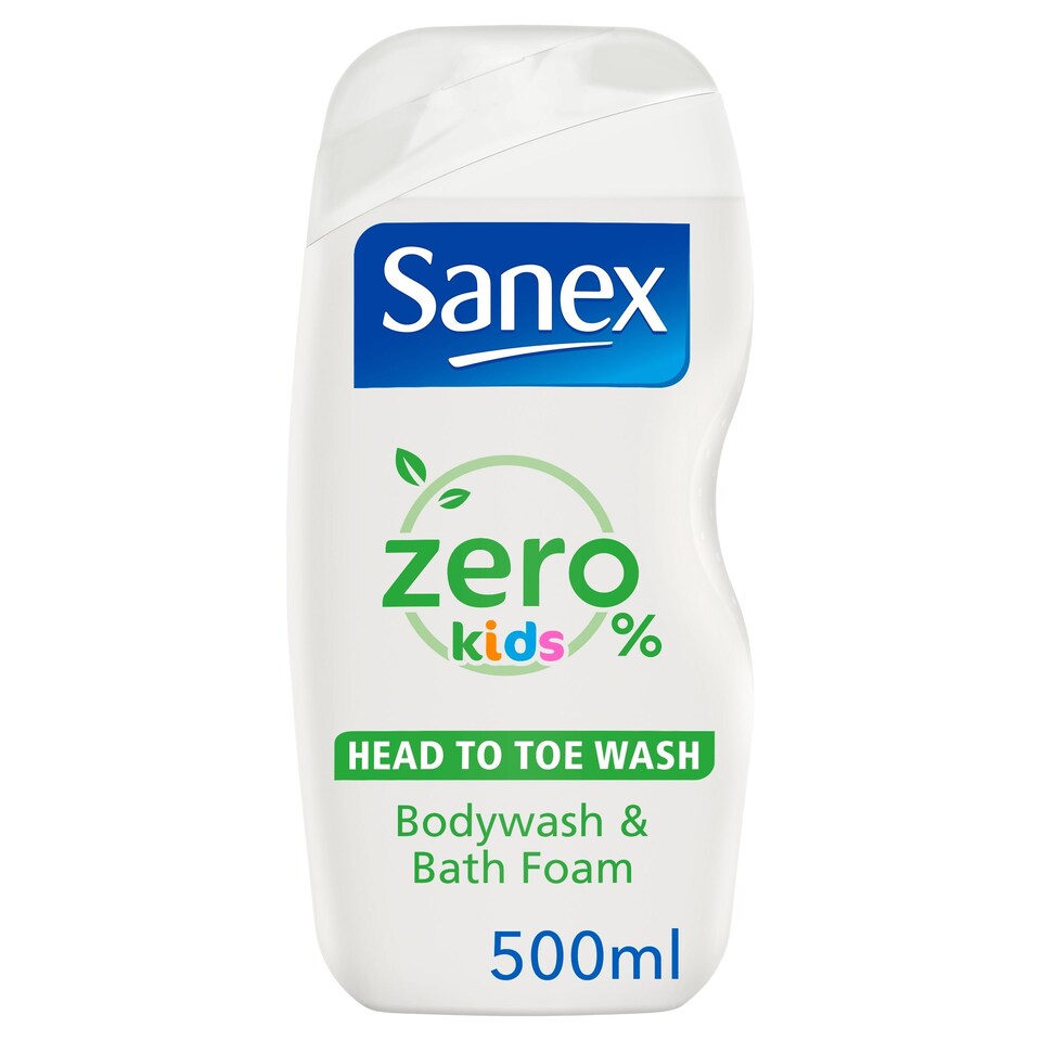 image 1 of Sanex Zero% Kids Bodywash And Bathfoam 500Ml