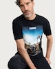 image 1 of Route 66 Pure Cotton T-Shirt in Black