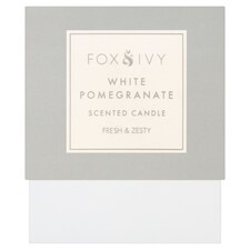 Fox And Ivy Clsc Scented Candle White Pomegranate