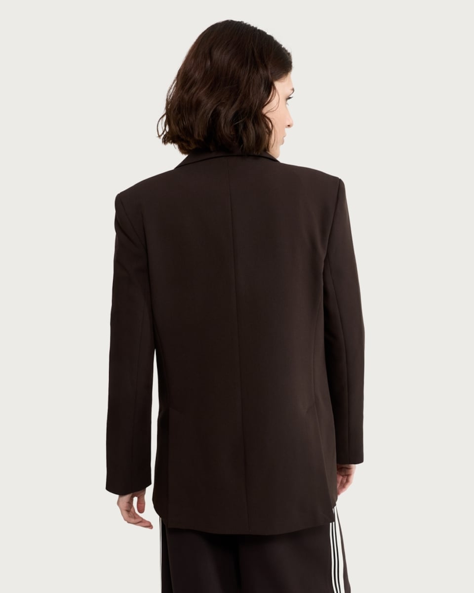 image 1 of F&F Tailored Double Breasted Co-ord Blazer in Brown