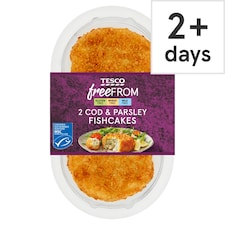 Tesco Free From Cod & Parsley Fishcake 270G