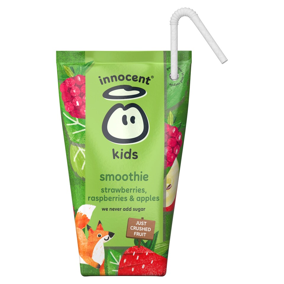 image 1 of innocent Kids Smoothies Strawberries, Raspberries & Apples 4 x 150ml