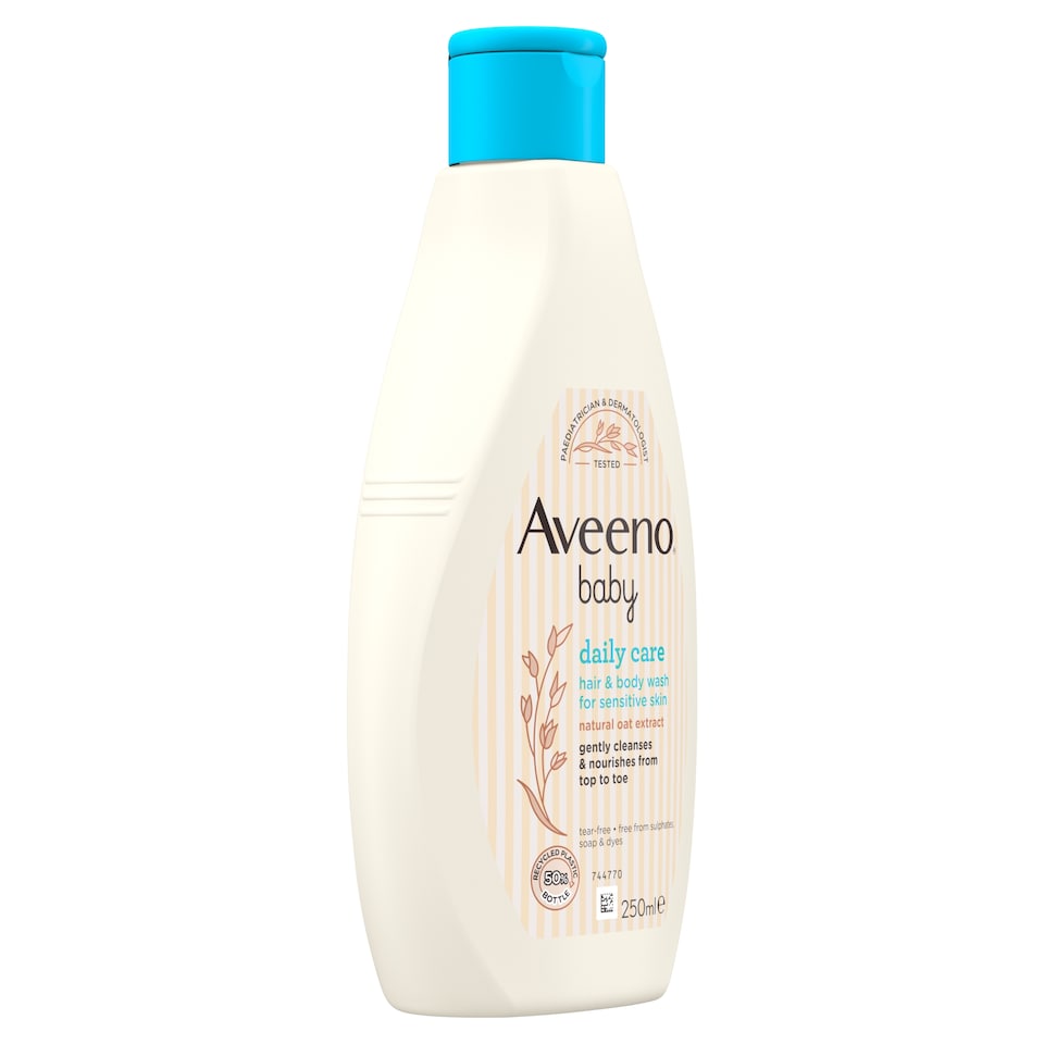 image 1 of Aveeno Baby Daily Care Hair & Body Wash For Sensitive Skin 250ml