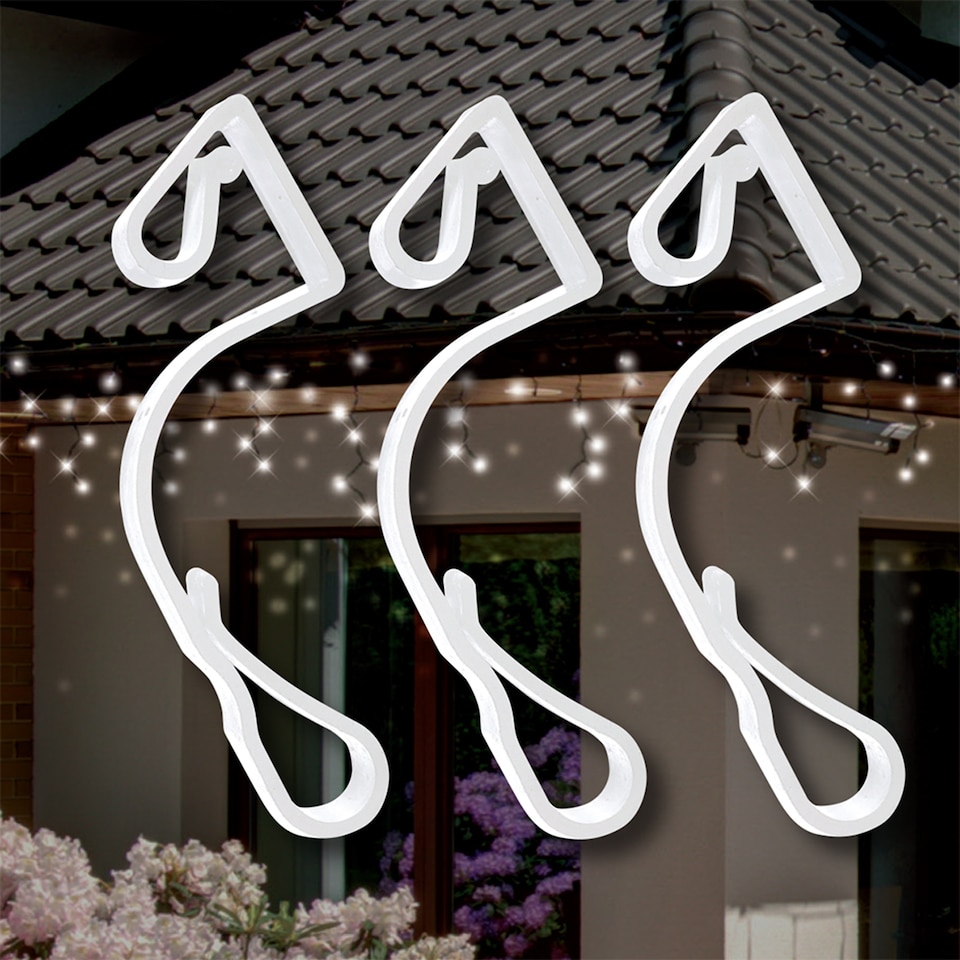 image 1 of Christmas Workshop Gutter Hooks For Lights 20 Pack