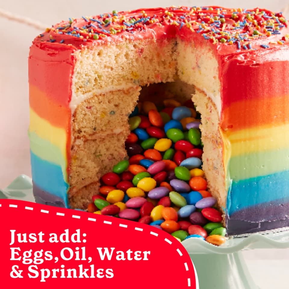 image 1 of Betty Crocker Rainbow Chip Party Cake Mix 425g