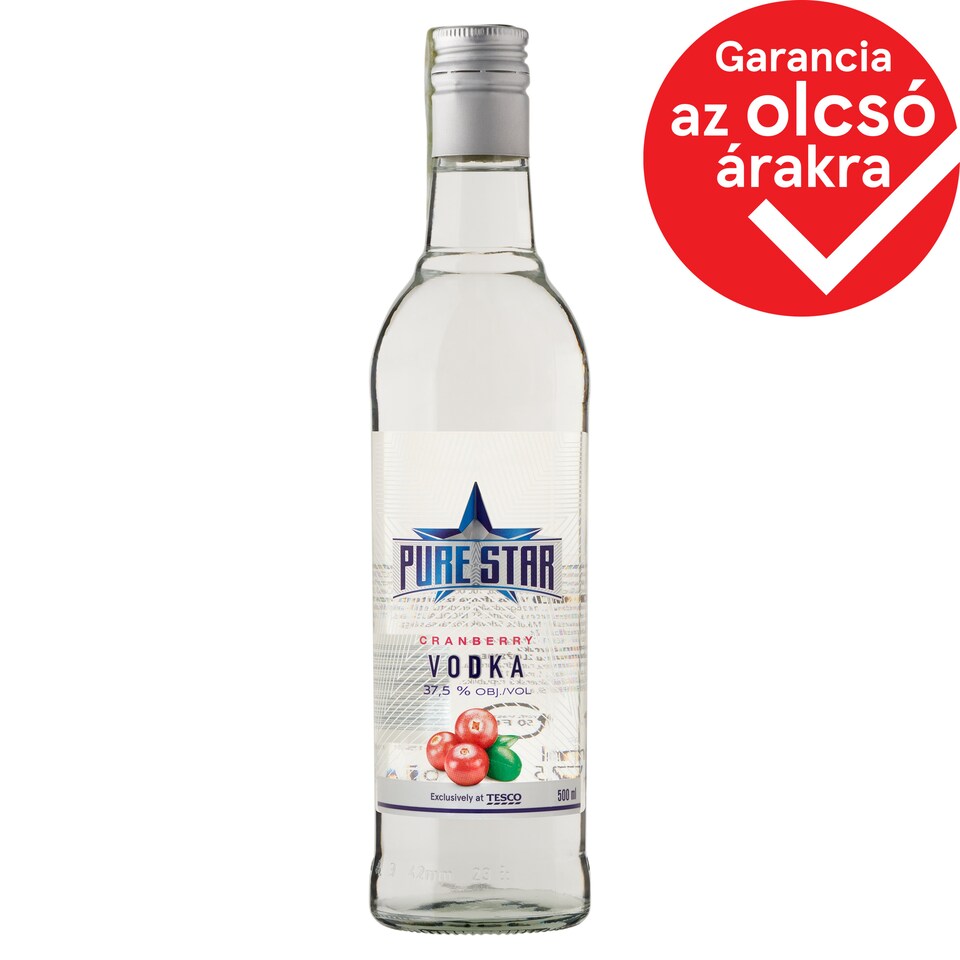 Pure Star Cranberry-Flavoured Vodka 37,5% 500 ml