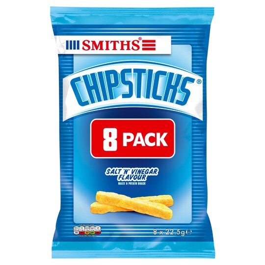 Walkerschipstick Salt & Vinegar Snacks 8X22.5G Tesco Groceries