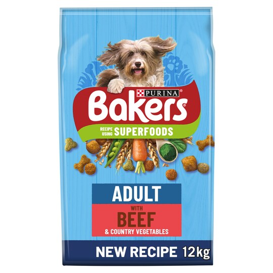 Bakers Adult Beef Vegetable 12kg Tesco Groceries