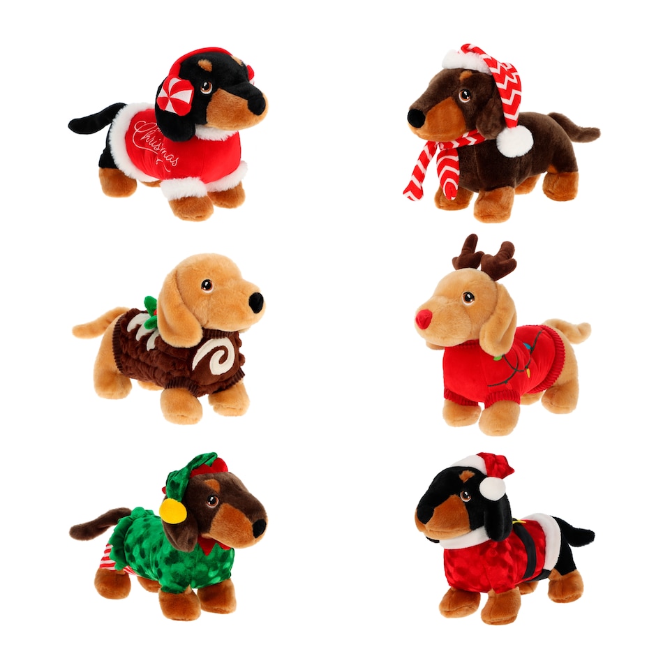 Daschund Soft Plush Toy Christmas Gift