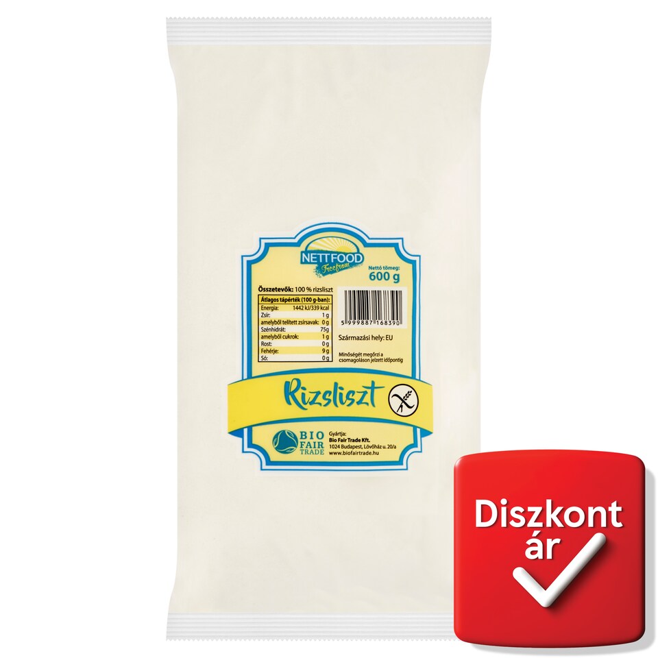 Nett Food rizsliszt 600 g