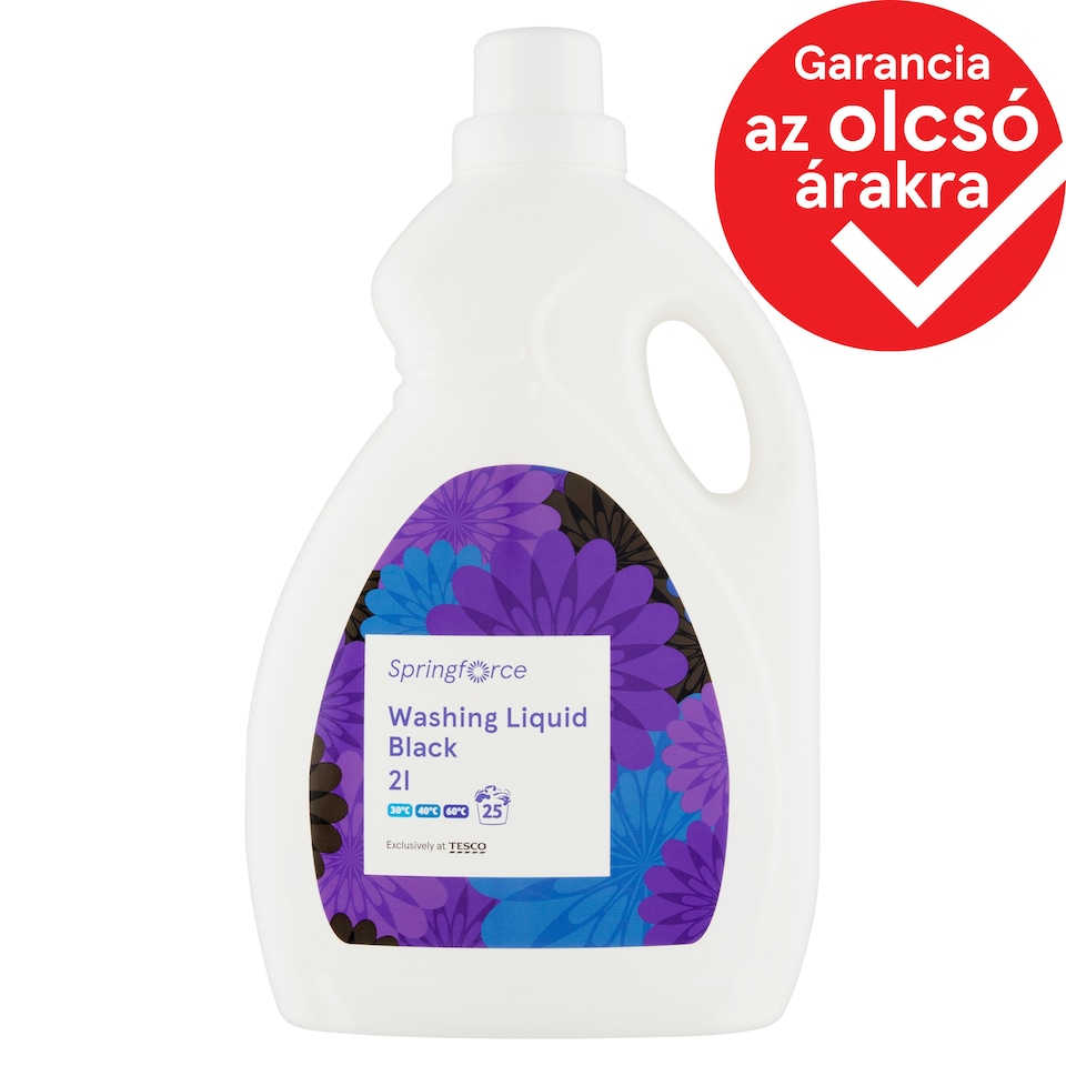 Springforce folyékony mosószer sötét ruhákhoz 25 mosás 2 l 