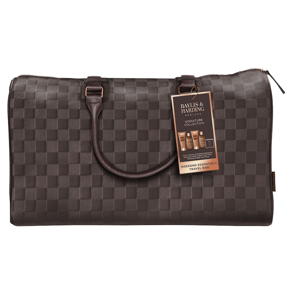 image 1 of Baylis & Harding Black Pepper & Ginseng Men's Weekend Essentials Travel Bag