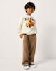 image 1 of F&F Boys 2-Piece Cotton Rich Truck Sweatshirt and Joggers Set in Multi