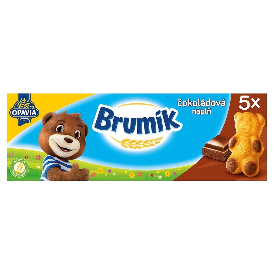 Opavia Brumík balení, čokoládová náplň jemné pečivo 150g