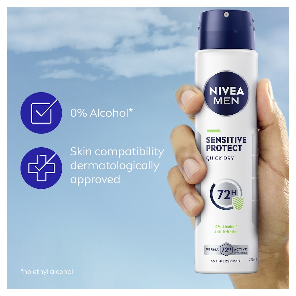 image 1 of NIVEA MEN Sensitive Protect Anti-Perspirant Deodorant Spray 250ml
