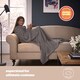 image 2 of Silent Night Charcoal Snugsie Blanket
