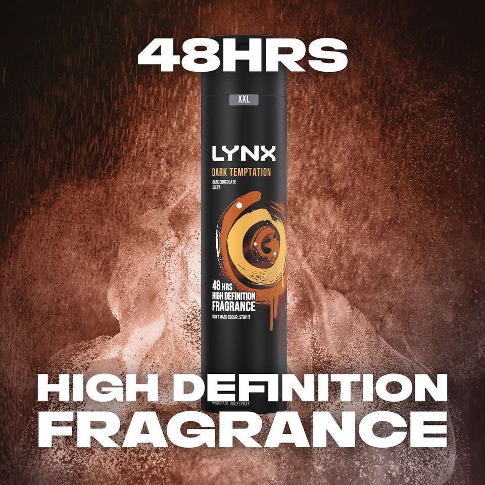 image 1 of Lynx Dark Temptation 48h Deodorant Bodyspray for Men 250ml