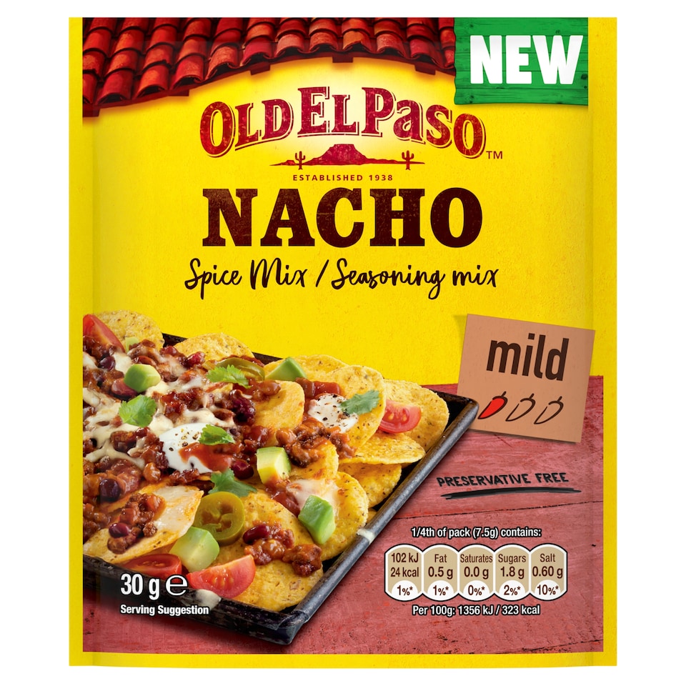 Old El Paso Nacho Seasoning Spice Mix 30g