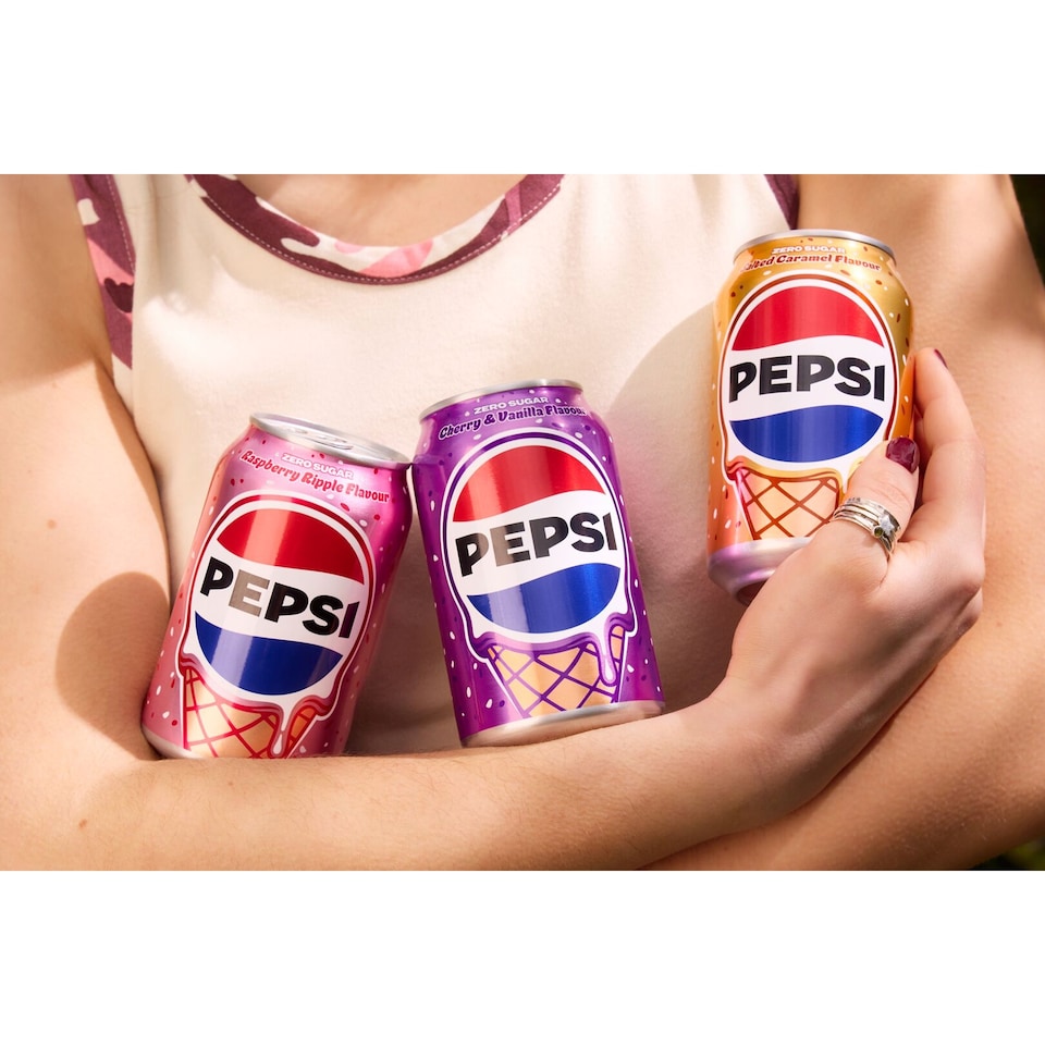 image 1 of Pepsi Salted Caramel Ice Cream Flavour Zero Sugar 8 x 330ml