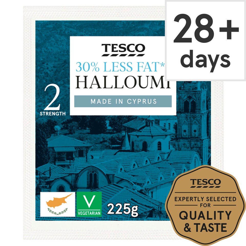 Tesco 30% Less Fat Halloumi 225G