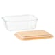 image 3 of Tesco Glass Food Storage Bamboo Lid 1L