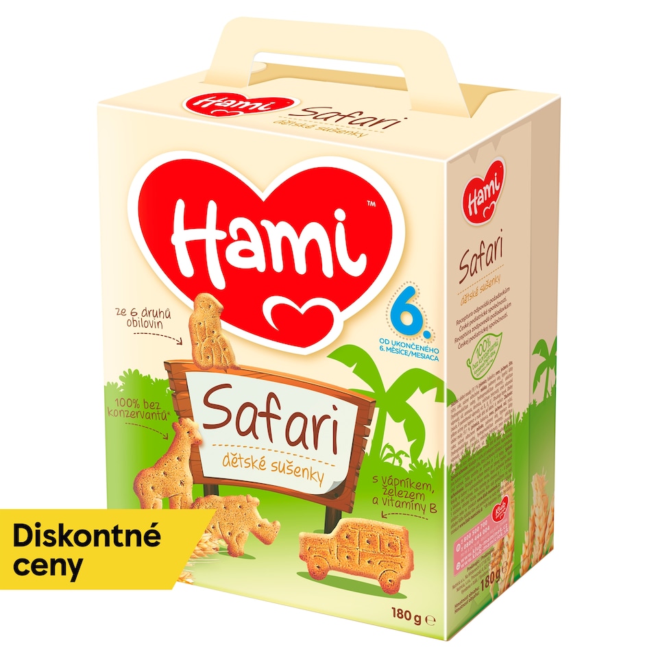 Hami Safari detské sušienky 180 g