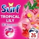 image 1 of Surf 3 In 1 Tropical Lily Washing Capsules 26 Washes 449.8g