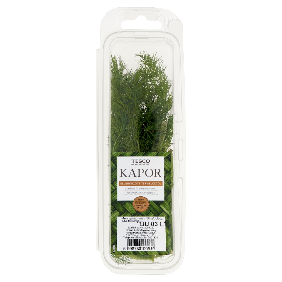 Tesco kapor 30 g