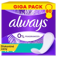 Always Daily Fresh Normal, 0 % parfumov a farbív 80 ks