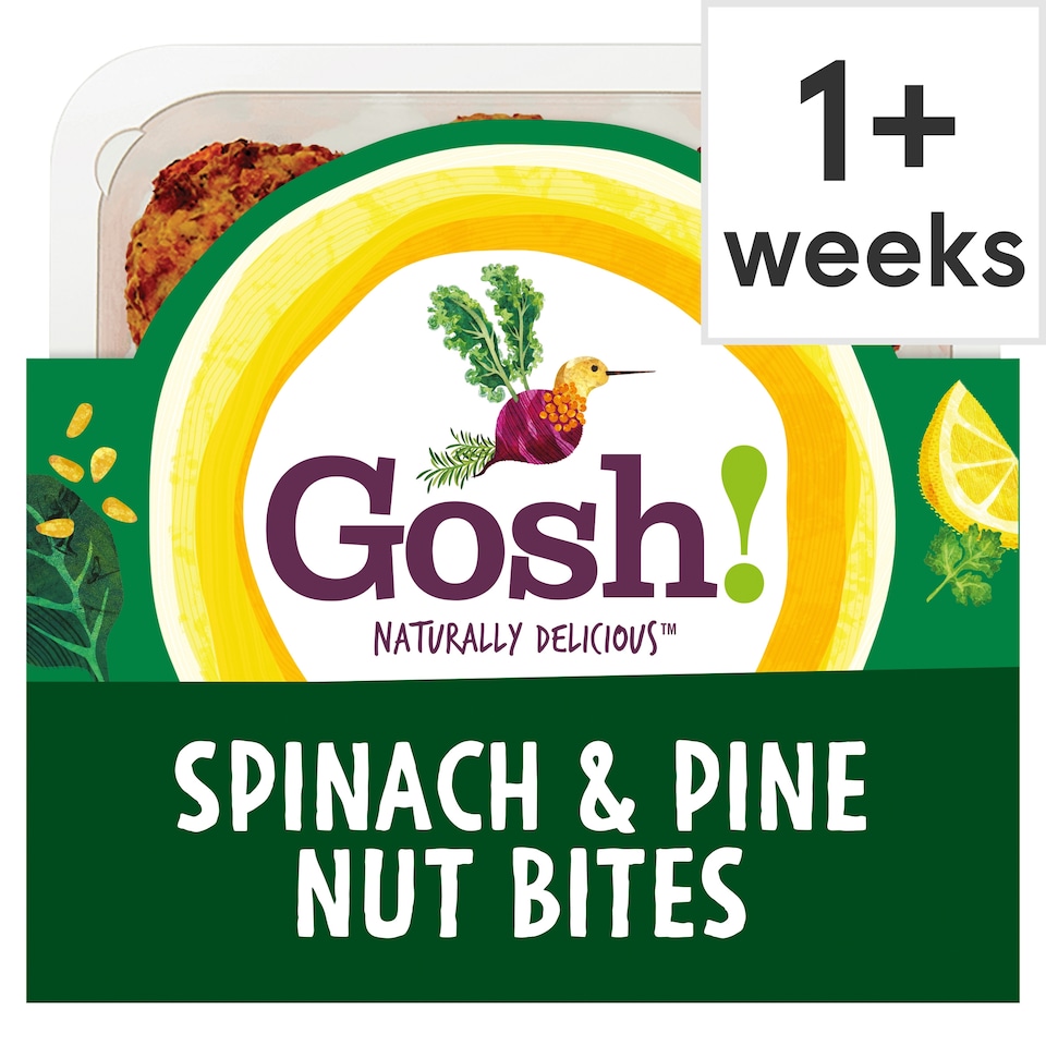 Gosh Spinach And Pinenut Bites 171G