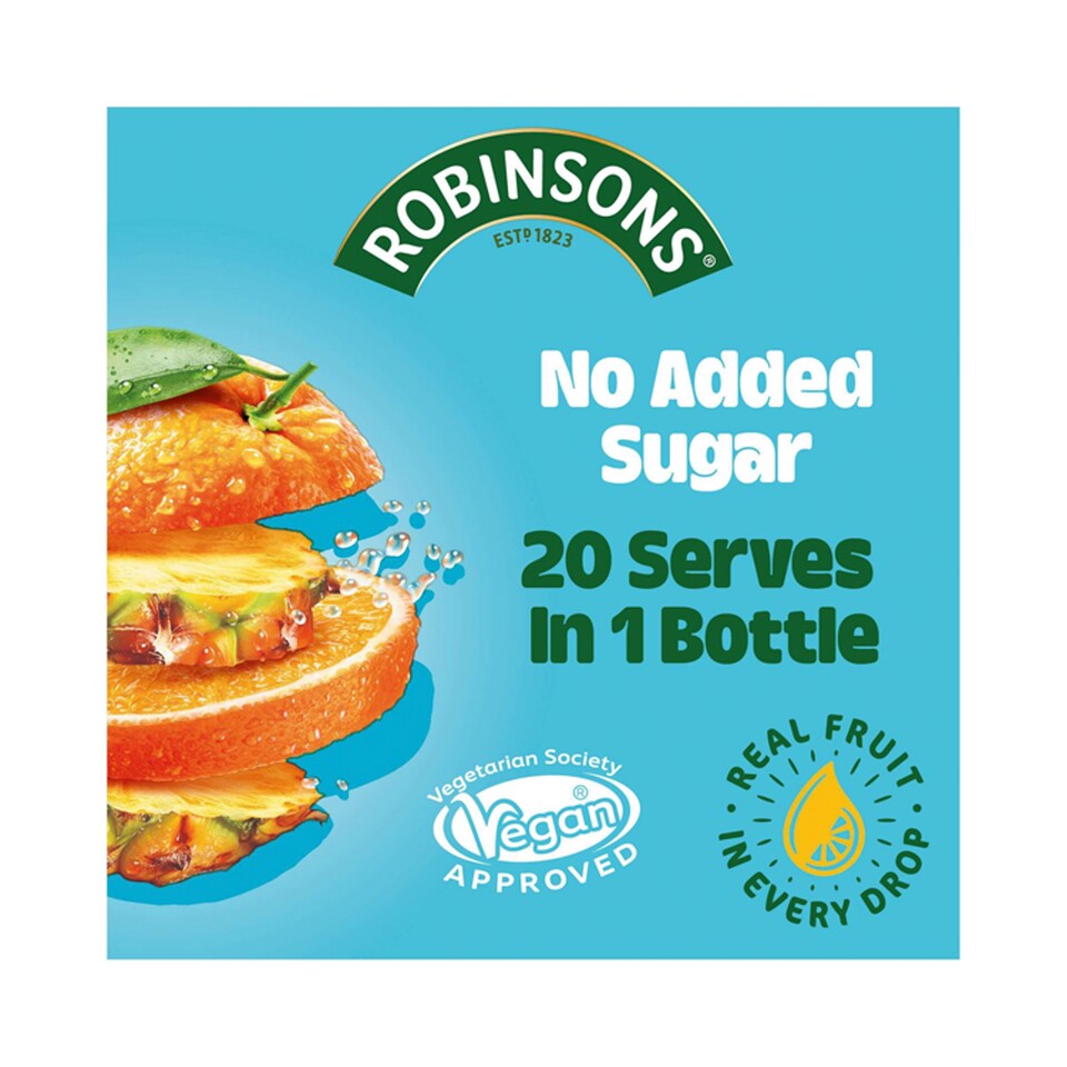 image 1 of Robinsons Orange & Pineapple No Added Sugar 1L