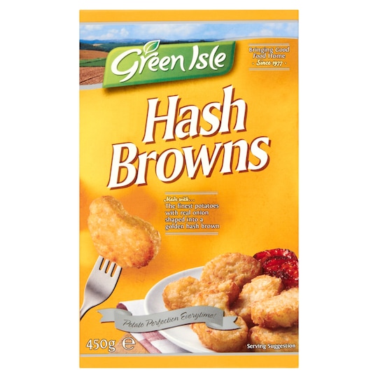 Green Isle Original Hash Browns 450G Tesco Groceries