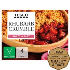Tesco Rhubarb Crumble 545G