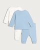 image 2 of F&F Baby 2-Pack Pure Cotton Lion Pyjama Set in Blue