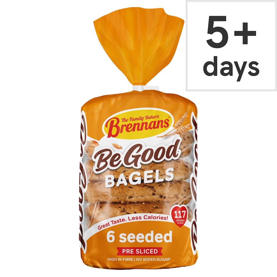 Brennans 6 Be Good Seeded Bagels 270g