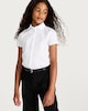 image 1 of F&F School Girls 2-Pack Pintuck Shirts in White