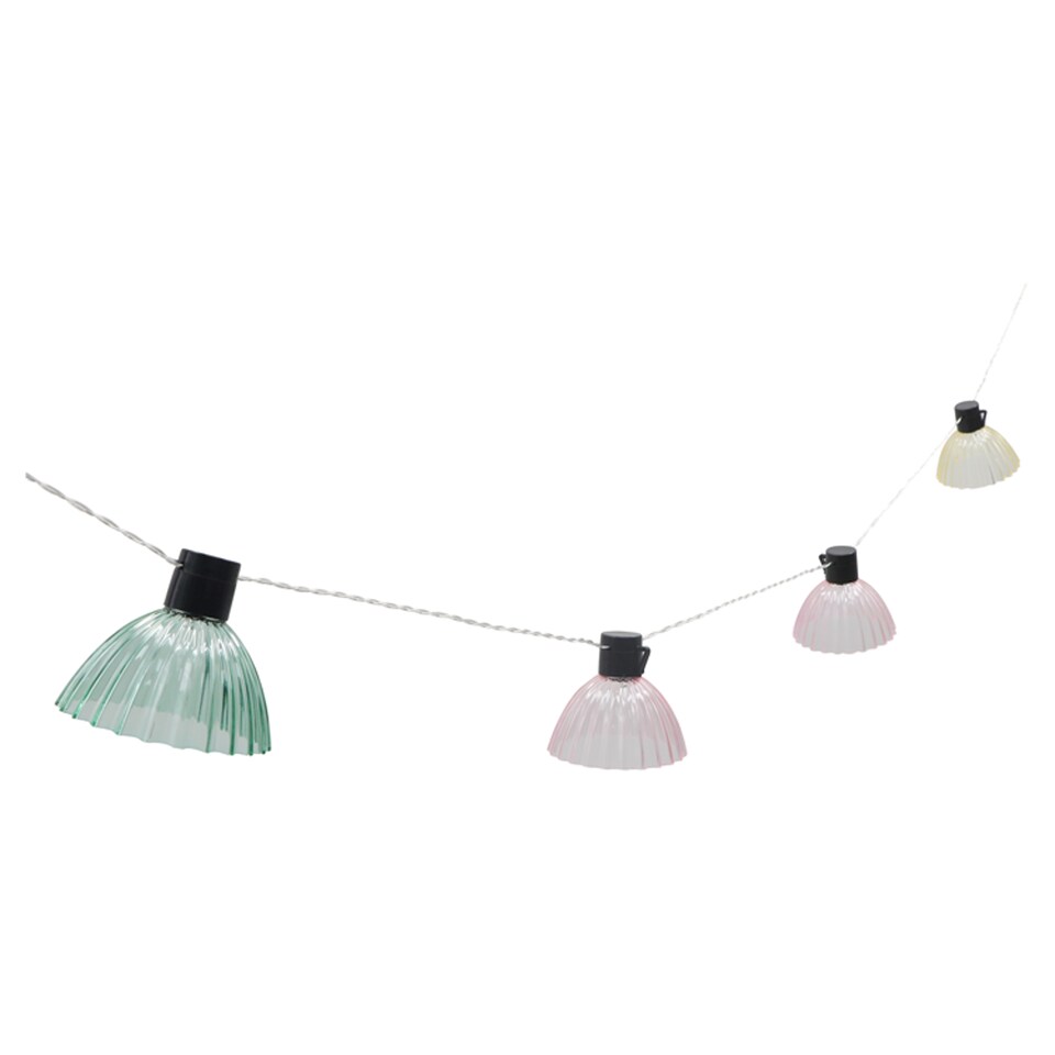 image 1 of Tesco Solar Multicolour 10 String Lights 2.7M