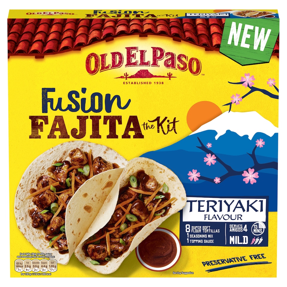 image 1 of Old El Paso Teriyaki Fajita Fusion Kit 451G