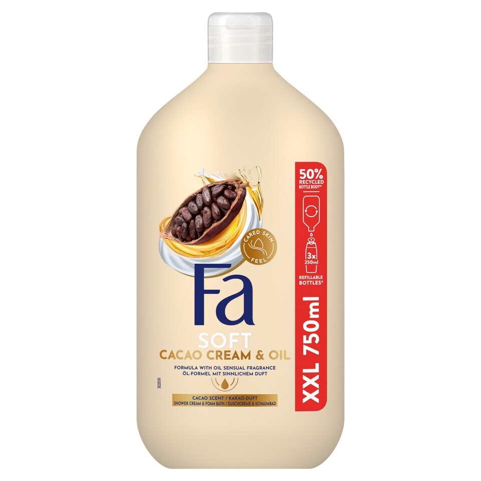 Fa sprchový gél Soft Cream & Oil Cacao 750 ml