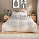 image 4 of  Silentnight Supersoft Check Duvet Set Single 