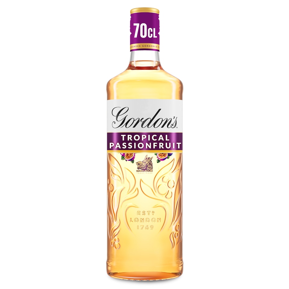image 1 of Gordon's Tropical Passionfruit Gin Bottle 37.5% Vol 70Cl 