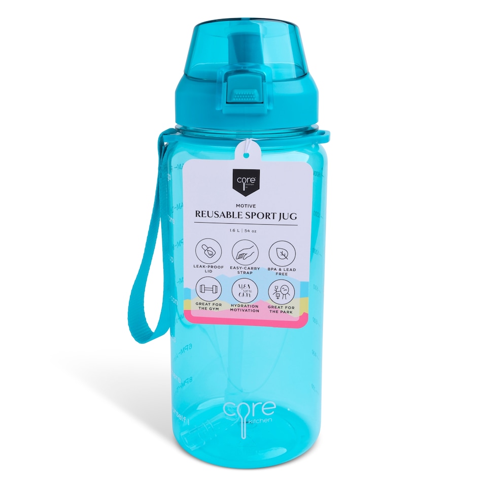 image 1 of Core Kitchen Blue Motive Reusable Sport Jug 1.6L