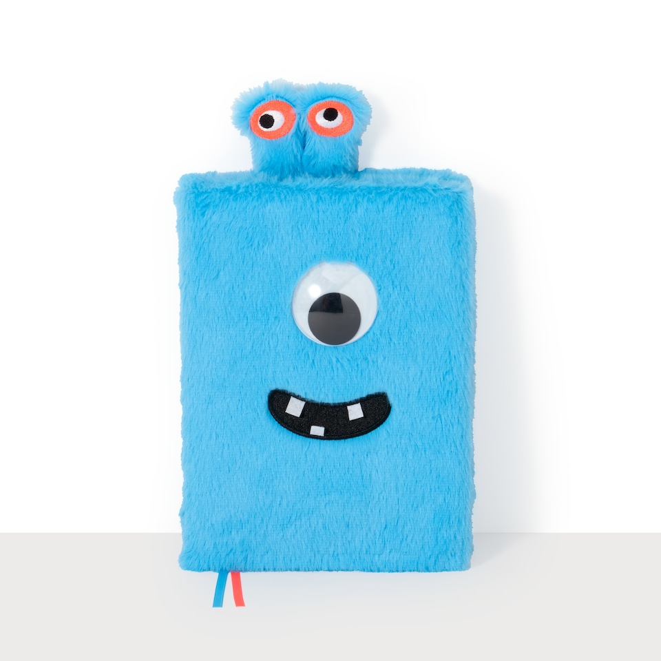 image 1 of Paperchase A5 Alien Eye Fluffy Plain Notebook