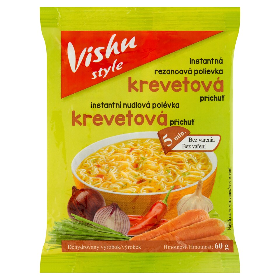 obrázok 1 z Vishu Style Instantná rezancová polievka krevetová príchuť 60 g