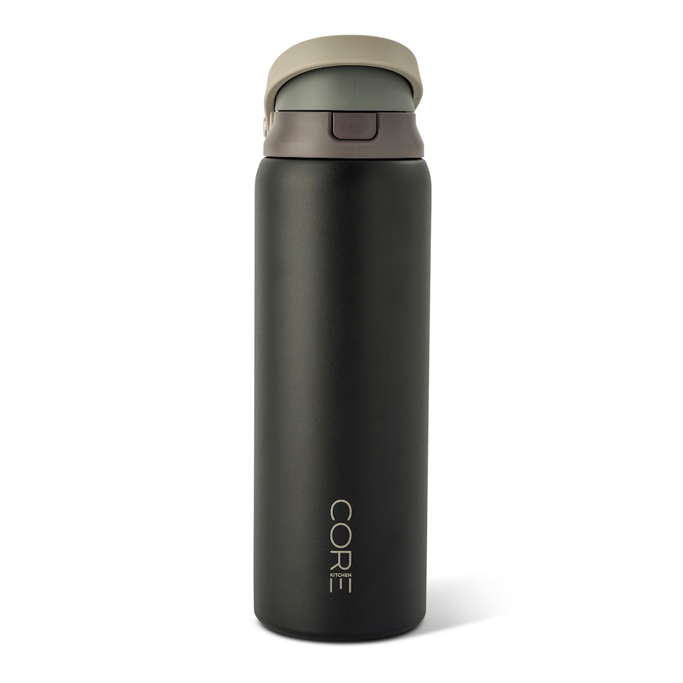 image 1 of Core Kitchen Black Hydra Dual Function Water Bottle 946ml