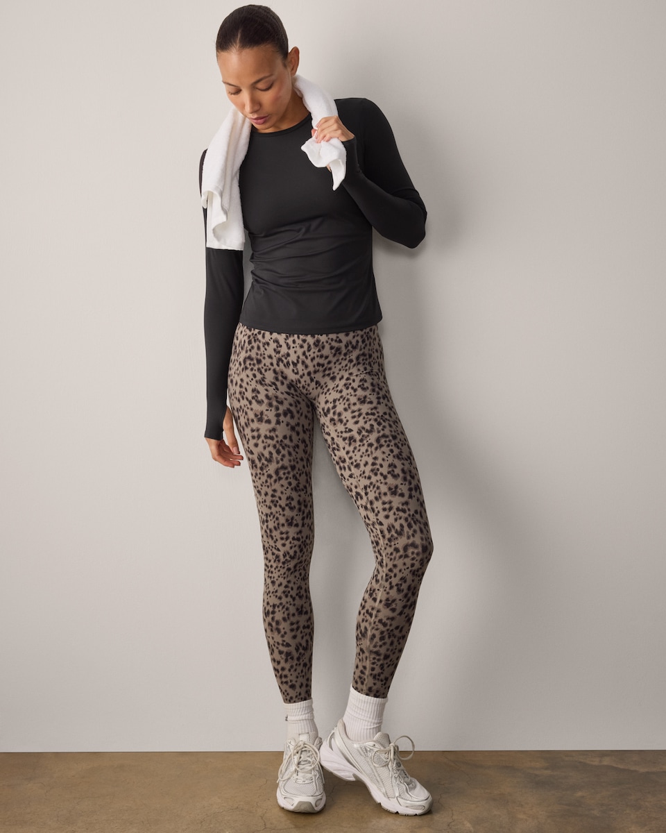 image 1 of F&F Active EVERYHOUR Long Sleeved Top in Black