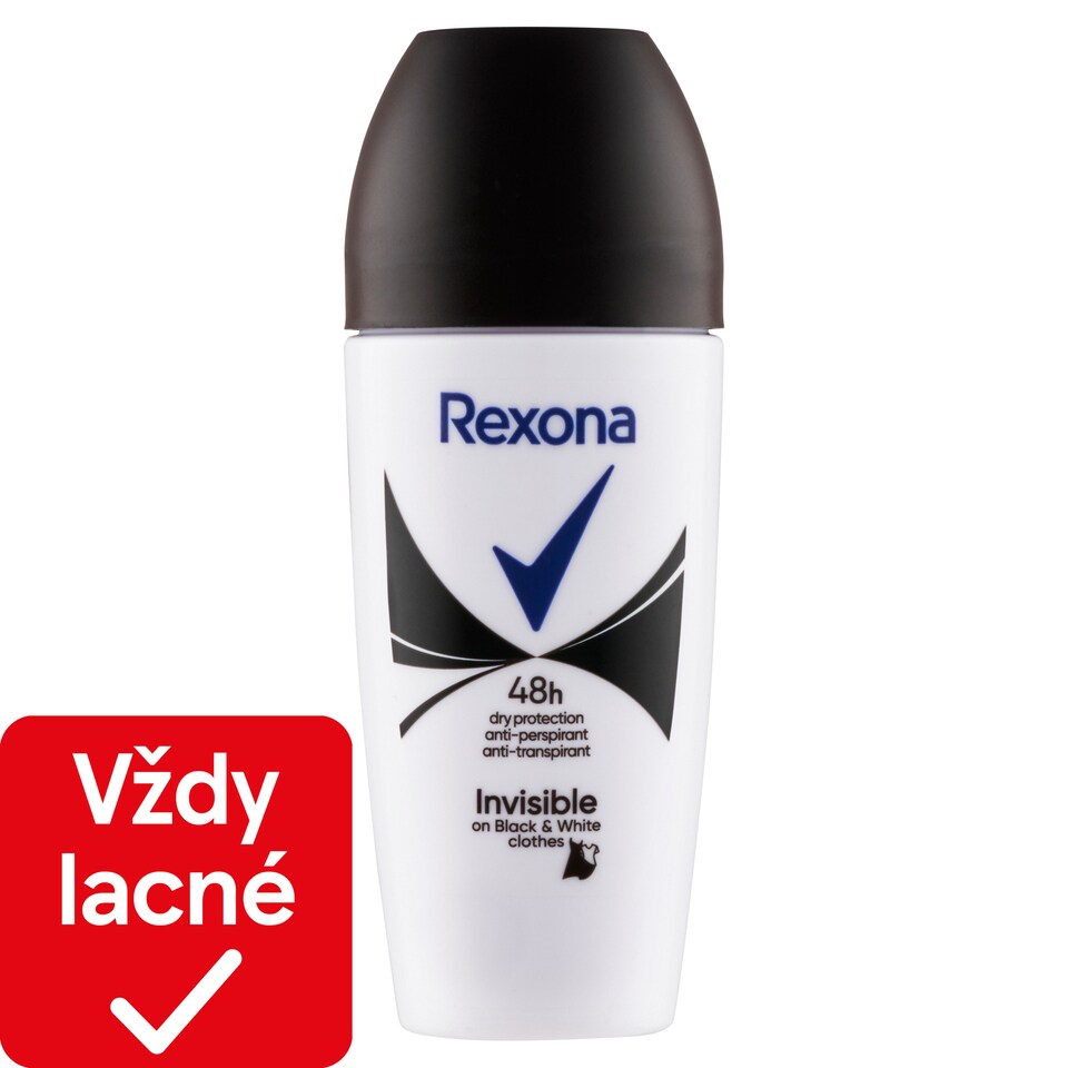 obrázok 1 z Rexona Invisible Black and White Antiperspirant roll-on 50 ml