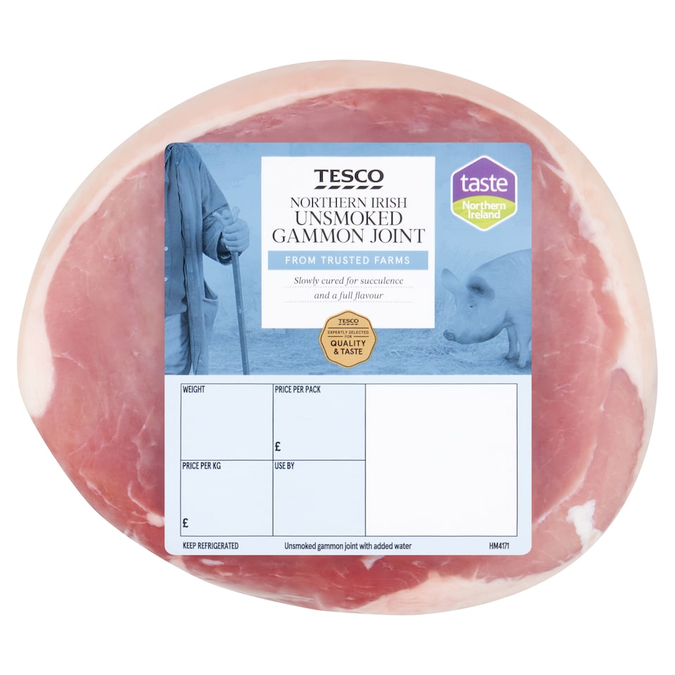 Tesco Northern Irish Unsmoked Gammon Joint 1.734kg - 2.330kg