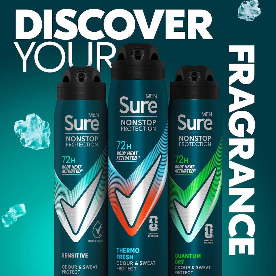 image 1 of Sure Men Thermo Fresh 72h Nonstop Protection Antiperspirant Deodorant 250ml